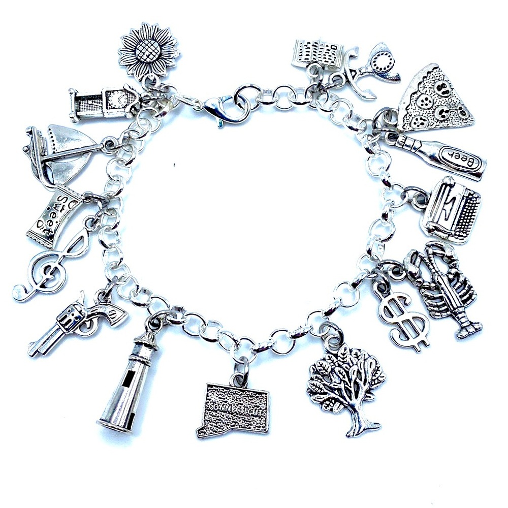 Connecticut Charm Bracelet State Themed Charms